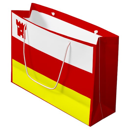 Flagge Santa Barbara, Kalifornien Große Geschenkta Geschenktüte (Vorderseite Schrägansicht)
