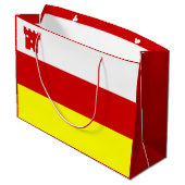Flagge Santa Barbara, Kalifornien Große Geschenkta Große Geschenktüte (Rückseite Schrägansicht)
