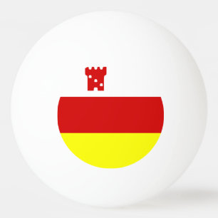 Flagge Santa Barbara, Kalifornien Ping Pong Ball Tischtennisball