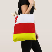 Flagge Santa Barbara, Kalifornien Tote Tag Tasche (Von Nahem)