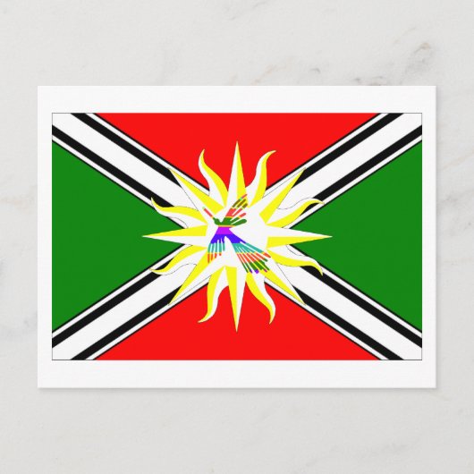 Flagge Santo Domingo Postkarte (Vorderseite)