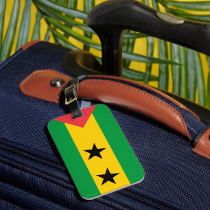 Flagge São Tomé und Príncipe Gepäckanhänger