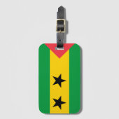 Flagge São Tomé und Príncipe Gepäckanhänger (Vorderseite Vertikal)