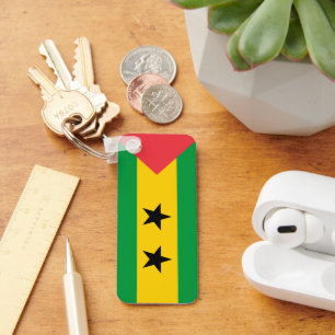 Flagge São Tomé und Príncipe Schlüsselanhänger
