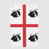 Flagge Sardiniens (Italien) Golfhandtuch (Vorderseite)