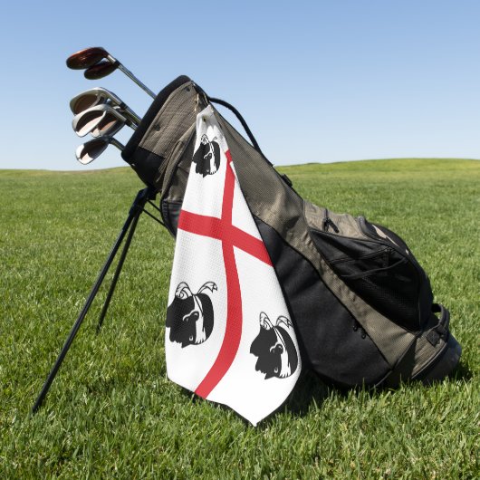 Flagge Sardiniens (Italien) Golfhandtuch (Gras)