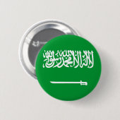 Flagge Saudi-Arabiens Button (Vorne & Hinten)