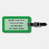 Flagge Saudi-Arabiens Easy ID Persönlich Gepäckanhänger (Vorderseite horizontal)