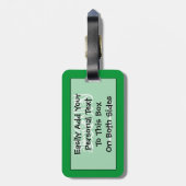 Flagge Saudi-Arabiens Easy ID Persönlich Gepäckanhänger (Rückseite vertikal)