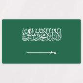 Flagge Saudi-Arabiens Etiketten (Design 1)