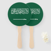 Flagge Saudi-Arabiens Fächer (Vorne und Hinten)