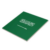 Flagge Saudi-Arabiens Fliese (Seite)