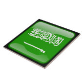 Flagge Saudi-Arabiens Fliese (Seite)