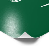 Flagge Saudi-Arabiens Fotodruck (Ecke)