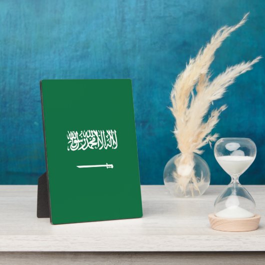 Flagge Saudi-Arabiens Fotoplatte (Seite)