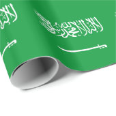 Flagge Saudi-Arabiens Geschenkpapier (Rolleneckpunkt)