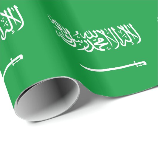 Flagge Saudi-Arabiens Geschenkpapier (Rolleneckpunkt)