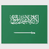 Flagge Saudi-Arabiens Geschenkpapier (Flach)