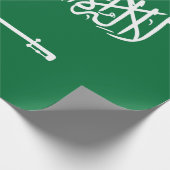 Flagge Saudi-Arabiens Geschenkpapier (Ecke)