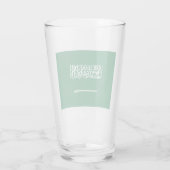 Flagge Saudi-Arabiens Glas (Rückseite)