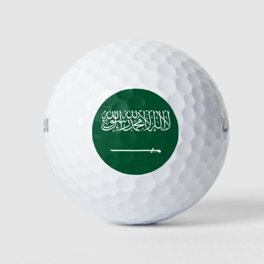 Flagge Saudi-Arabiens Golfball (Vorderseite)