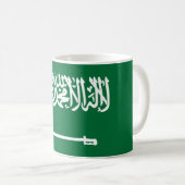 Flagge Saudi-Arabiens Kaffeetasse (VorderseiteRechts)