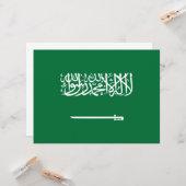 Flagge Saudi-Arabiens Karte (Vorderseite/Rückseite Beispiel)