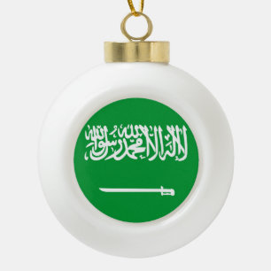 Flagge Saudi-Arabiens Keramik Kugel-Ornament