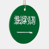 Flagge Saudi-Arabiens Keramik Ornament (Rechts)