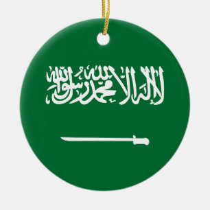 Flagge Saudi-Arabiens Keramik Ornament