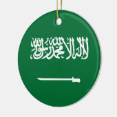 Flagge Saudi-Arabiens Keramik Ornament (Links)