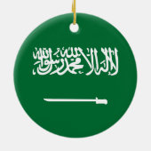 Flagge Saudi-Arabiens Keramik Ornament (Hinten)