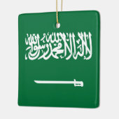 Flagge Saudi-Arabiens Keramikornament (Links)