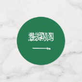 Flagge Saudi-Arabiens Konfetti (Klein Vorderseite)