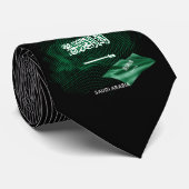 Flagge Saudi-Arabiens Krawatte (Gerollt)
