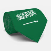 Flagge Saudi-Arabiens Krawatte (Gerollt)