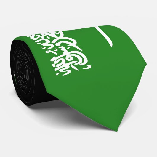 Flagge Saudi-Arabiens Krawatte (Gerollt)