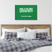 Flagge Saudi-Arabiens Leinwanddruck (Insitu (Schlafzimmer))