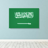 Flagge Saudi-Arabiens Leinwanddruck (Insitu (Holzboden))
