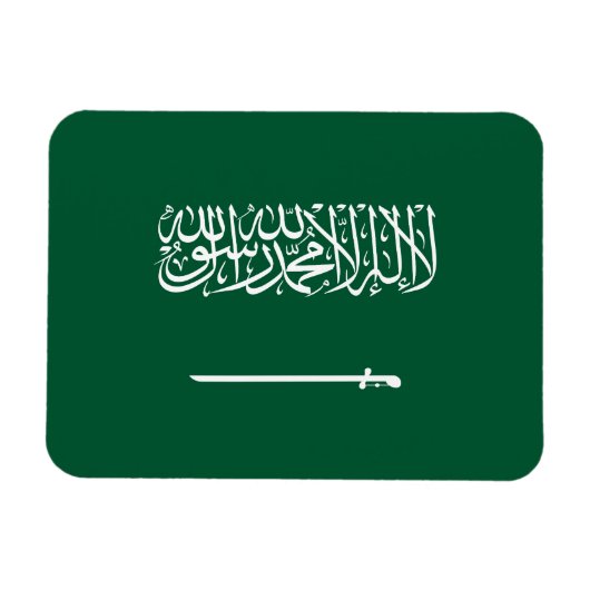 Flagge Saudi-Arabiens Magnet (Horizontal)