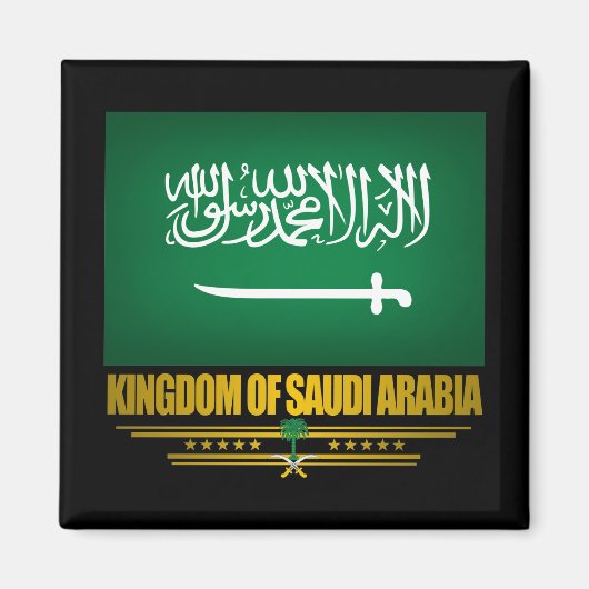 Flagge Saudi-Arabiens Magnet (Vorne)