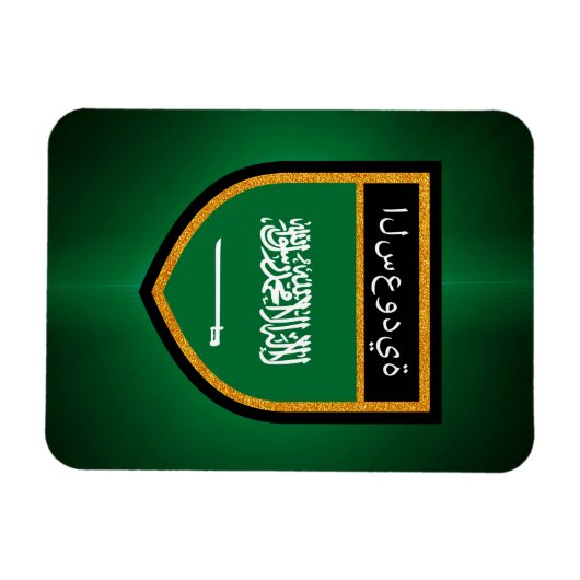 Flagge Saudi-Arabiens Magnet (Horizontal)