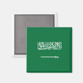 Flagge Saudi-Arabiens Magnet (Vorderseite/Rückseite)