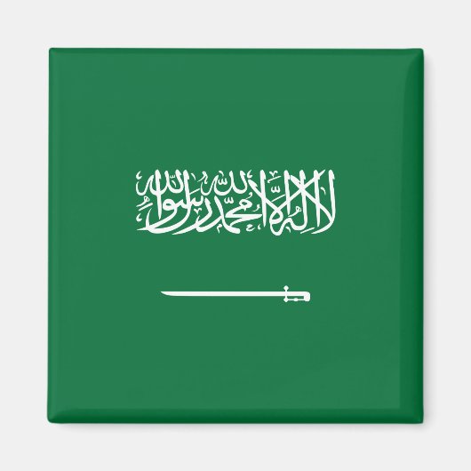 Flagge Saudi-Arabiens Magnet (Vorne)