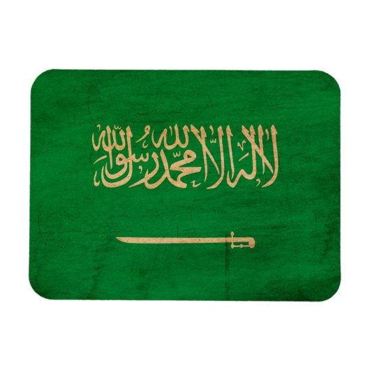Flagge Saudi-Arabiens Magnet (Horizontal)