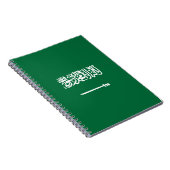 Flagge Saudi-Arabiens Notizblock (Rechte Seite)