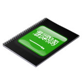 Flagge Saudi-Arabiens Notizblock (Linke Seite)