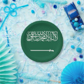 Flagge Saudi-Arabiens Pappteller (Party)