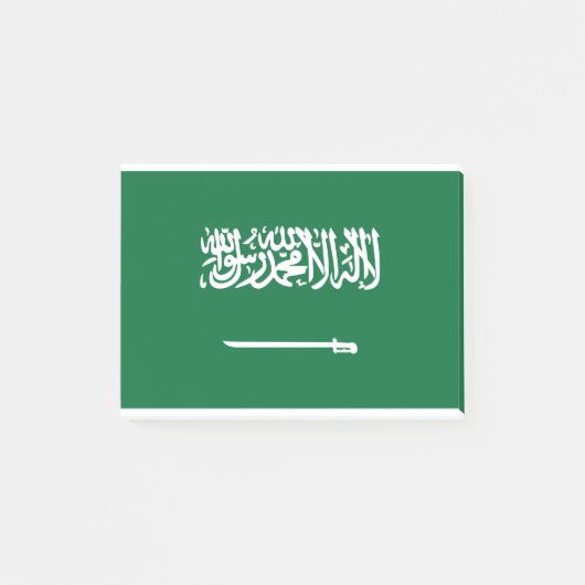 Flagge Saudi-Arabiens Post-it Klebezettel (Vorderseite)