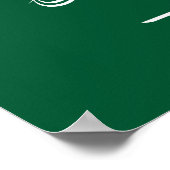 Flagge Saudi-Arabiens Poster (Ecke)